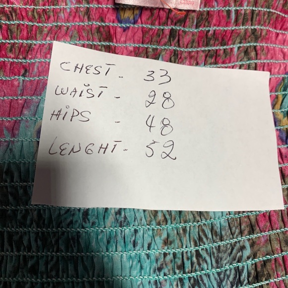 Sophia Multicoloured Strapless Maxi Dress Size M - Picture 8 of 9